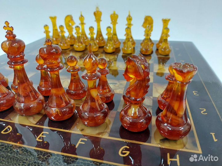 Шахматы янтарные арт. 000013