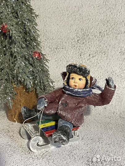 Ватная игрушка на елку