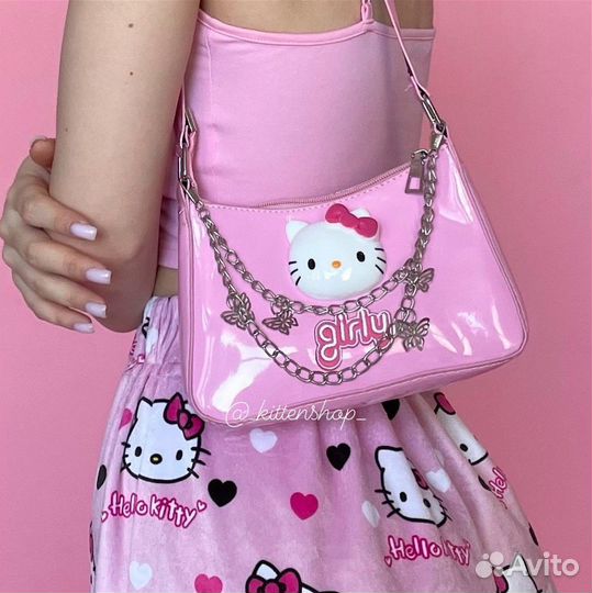 Сумка-багет Hello Kitty