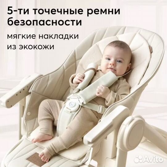 Новый Стульчик для кормления Happy Baby Berny Lux