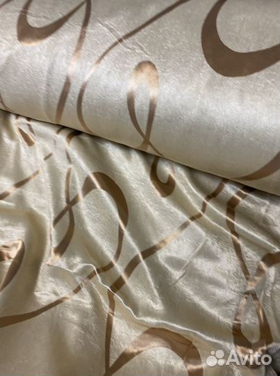 Шторы блэкаут веревка золотой