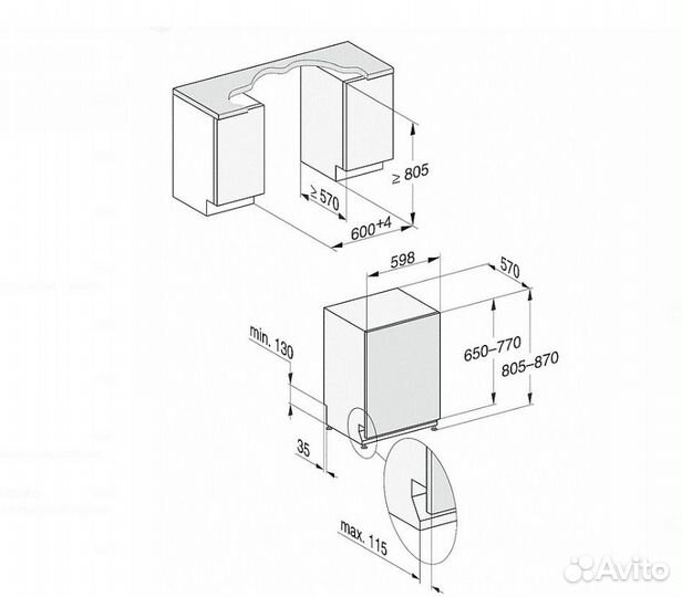 Посудомоечная машина Miele G7360 SCVi