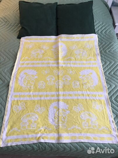 Одеяло байковое+простынь в детскую кровать