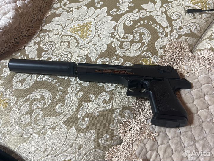 Игрушечный пистолет Desert Eagle,с глушителем
