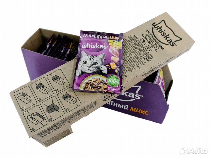 Влажный корм для кошек Whiskas аппетитный микс