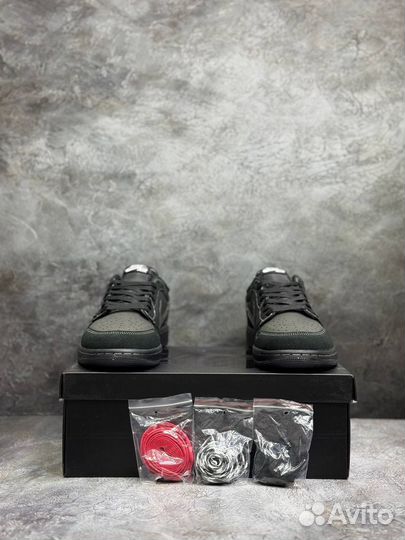 Кроссовки AIR Jordan 1 low travis scott black