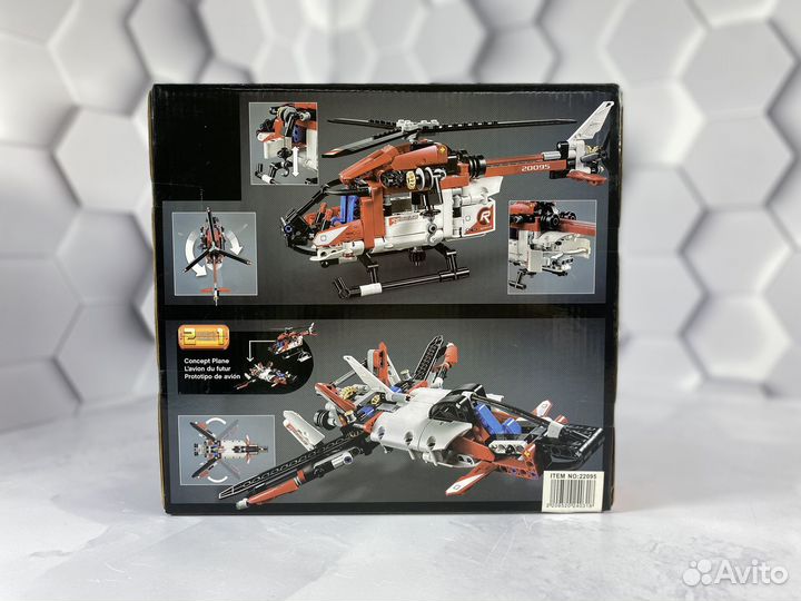 Конструктор Спасательный вертолёт 364 деталей