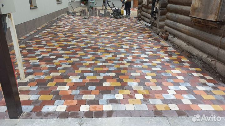 Тротуарная плитка моноцвет