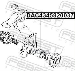 Подшипник ступицы передний VW passat (3B)