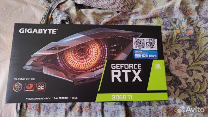 Видеокарта RTX 3060 Ti Gigabyte Gaming OC