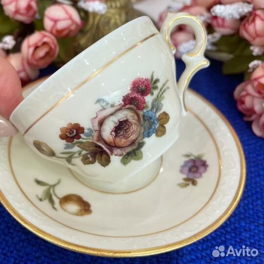 Кофе/чай пара Kbenhavns Porcellains Maleri KPM