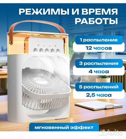 Портативный мини вентилятор