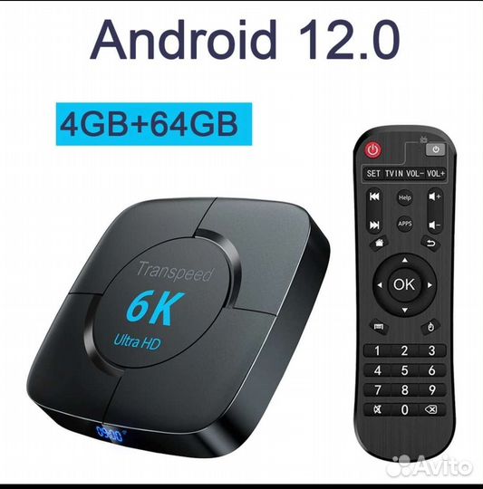 Smart box tv android Transpeed 6k 4/64