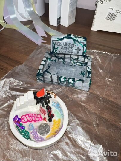 Тарелочки из глины, пепельницы