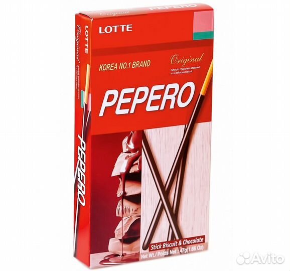 Соломка Pepero Original 36г lotte KF RUS