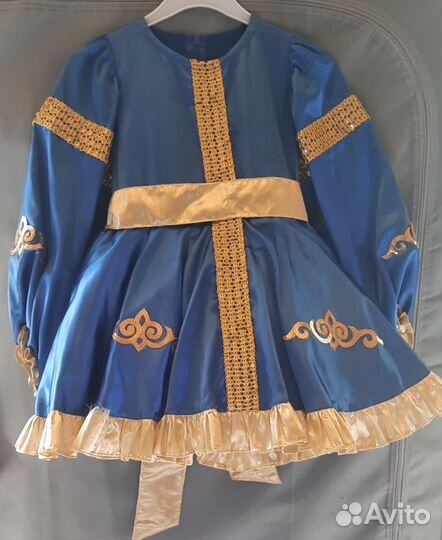 Платье для девочки синее