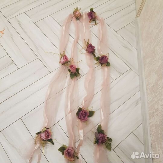 Ленты на свадебное авто