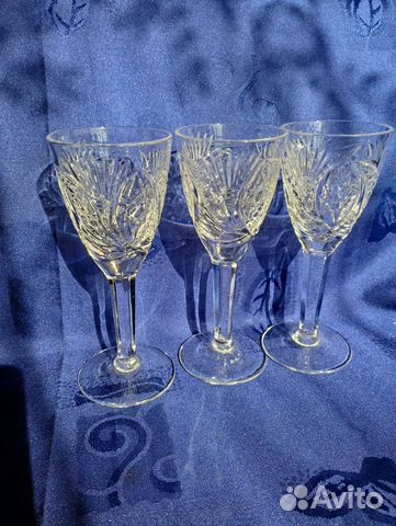 Хрустальные рюмки на ножке СССР купить в Москве | Товары для дома и ...