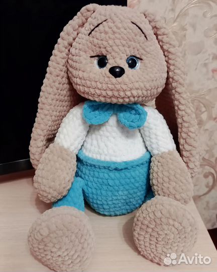 Мягкая игрушка заяц ручной работы