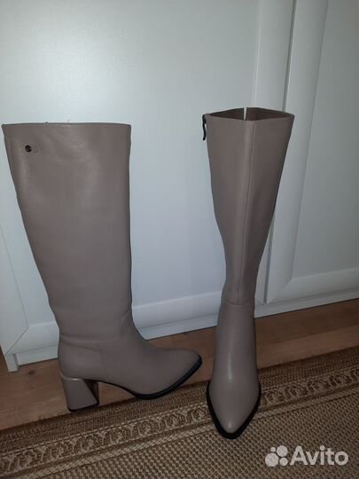 Сапоги женские зимние натуральная кожа, размер 40