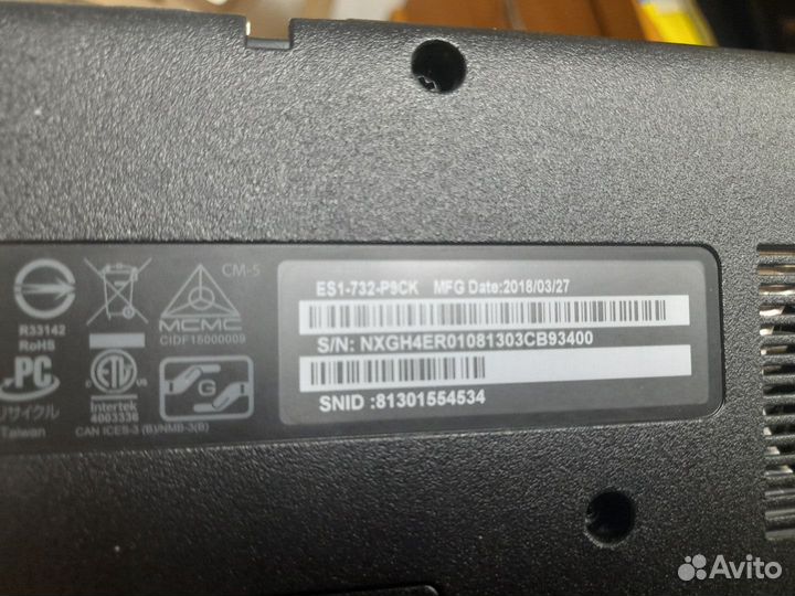 Ноутбук Acer Aspire ES1-732