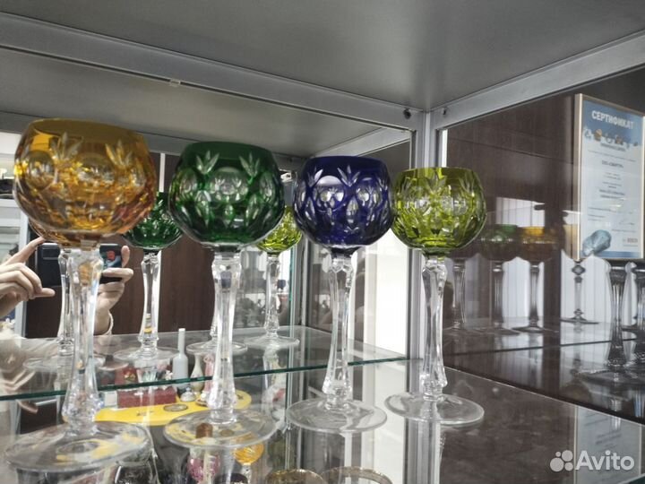 Хрустальные цветные бокалы Nachtmann