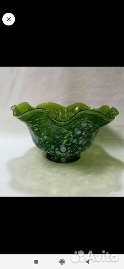 Ваза конфетница цветное стекло