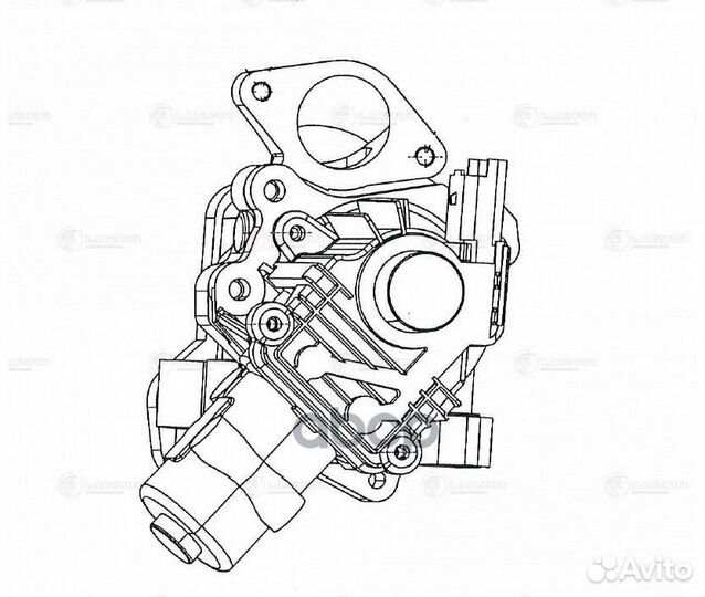 Клапан EGR ford mondeo/citroen C5 2.2D 04- шт L