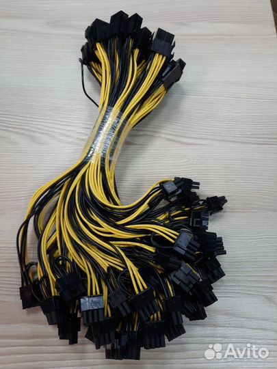 Переходник c 8 pin на 2 по 6+2 на видеокарту 30 cм