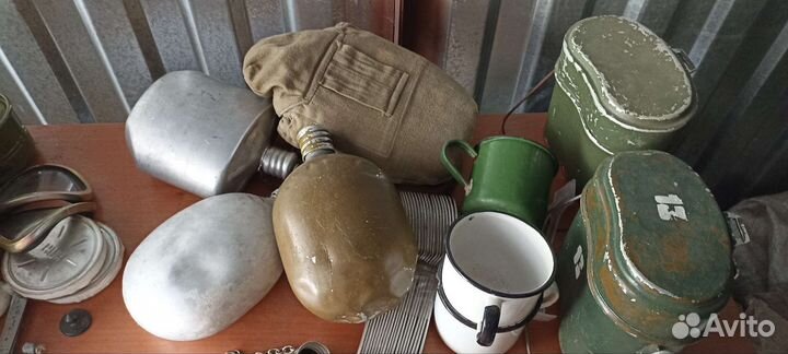 Алюминиевые фляжки СССР армейские