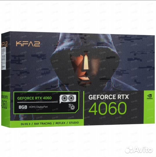 Видеокарта KFA2 GeForce RTX 4060 core Black