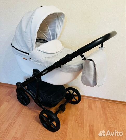 Коляска 3 в 1 pituso confort гелевые колеса