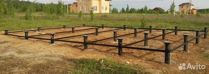 Монтаж винтовых свай под ключ