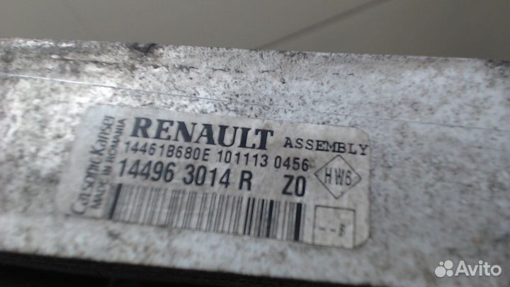 Радиатор интеркулера Dacia Sandero 2012, 2013