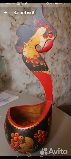 Ковш хохлома