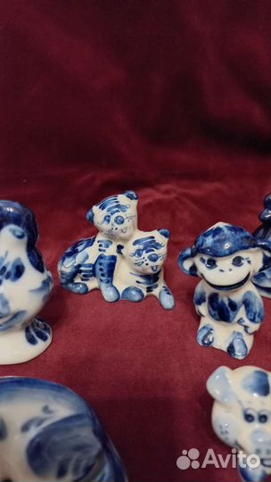 Гжель mini статуэтки