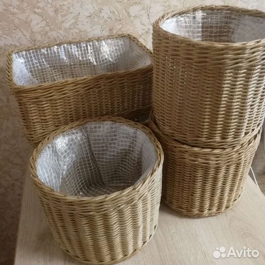 Корзина плетёная для растений