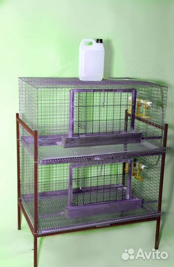 Клетка для кур несушек 20-30 голов 2 яруса (кн-2.0