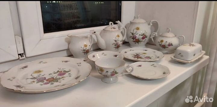 Чайный сервиз костяной Япония, sone5496