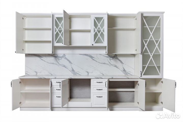 Кухонный гарнитур Виктория белый