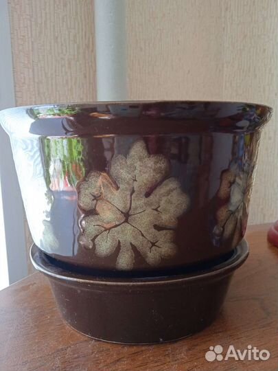 Керамические горшки для цветов бу
