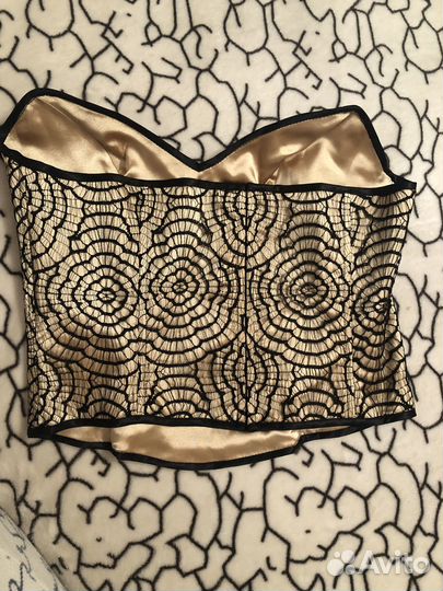 Корсет праздничный кружево и атлас 46-48р