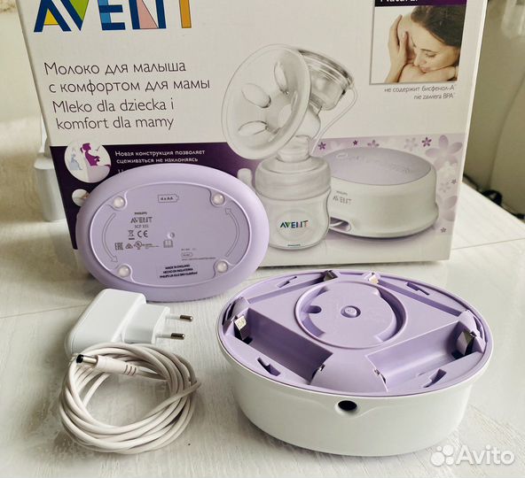 Молокоотсос avent электрический