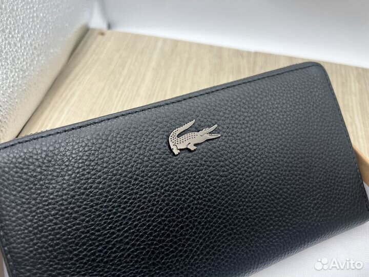 Кошелёк кожаный мужской Lacoste