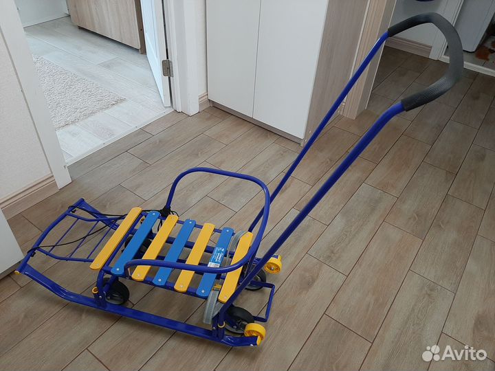 Детские санки на колесах бу