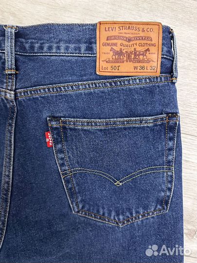 Мужские джинсы levis 501 w36