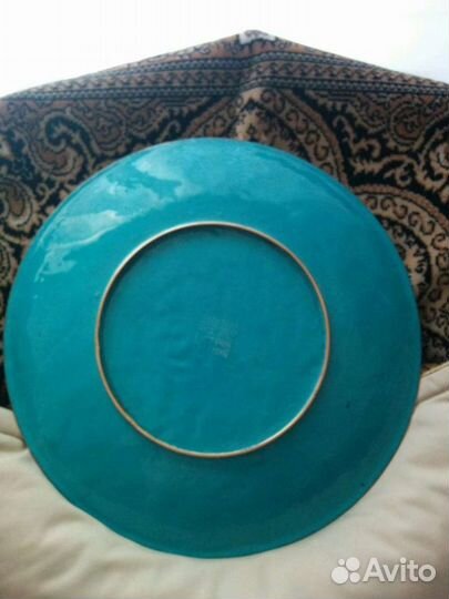 Большое блюдо клуазоне эмаль