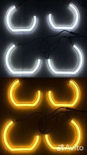 Ангельские глазки Crystal BMW E87, E60, E71 2 цвет