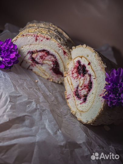 Меренговый рулет