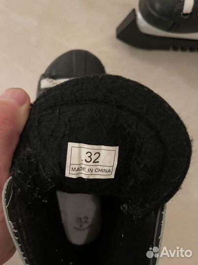 Коньки хоккейные ссм размер 32